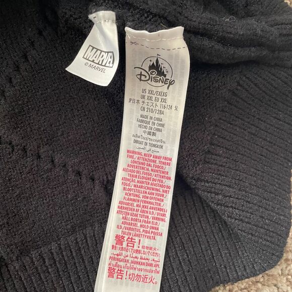 DISNEY MARVEL Avengers BLACK PANTHER Cable Knit Sweater Soft Pullover Sz 2XL - Picture 4 of 7